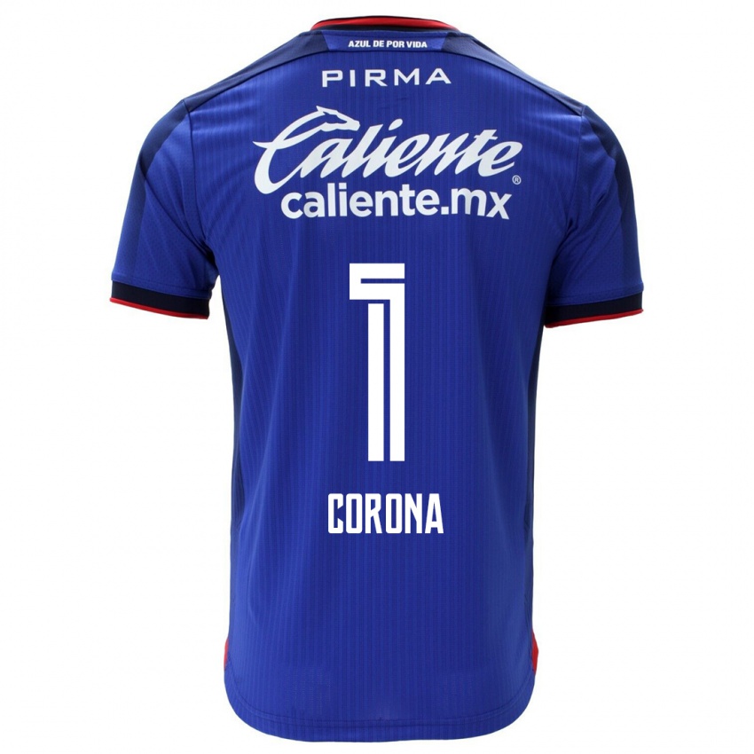 Kvinder Jose De Jesus Corona #1 Blå Hjemmebane Spillertrøjer 2023/24 Trøje T-Shirt