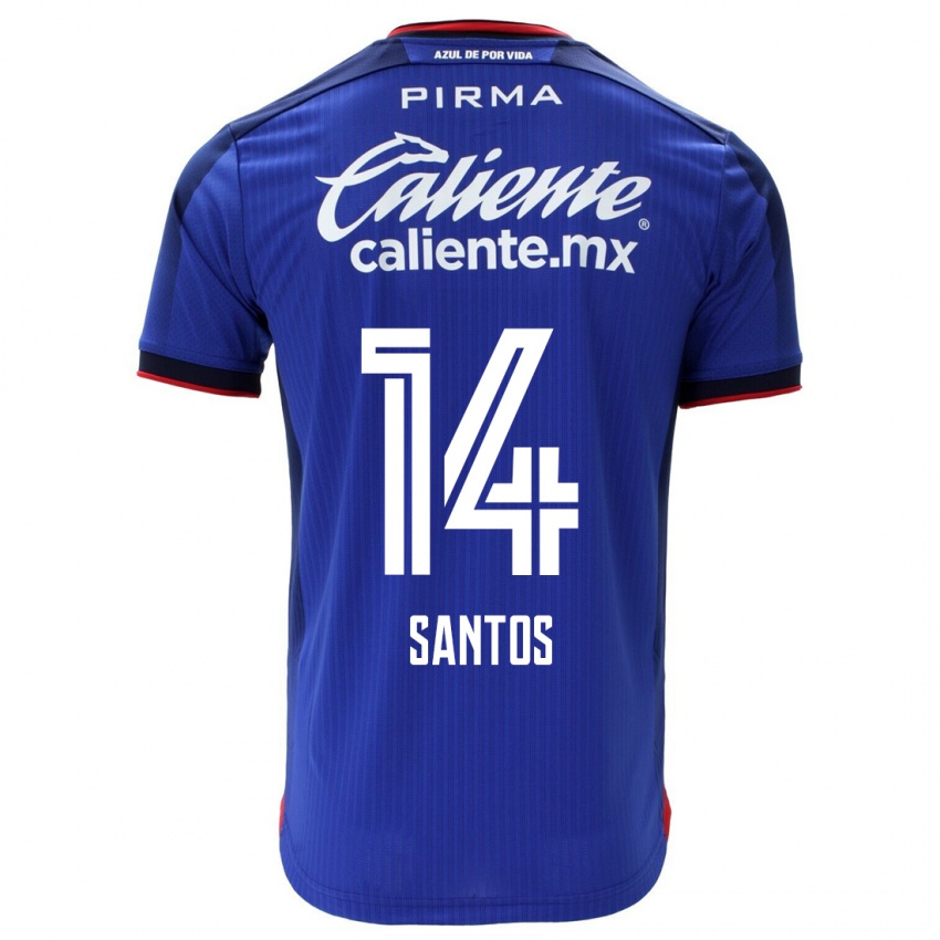 Kvinder Eleisa Santos #14 Blå Hjemmebane Spillertrøjer 2023/24 Trøje T-Shirt