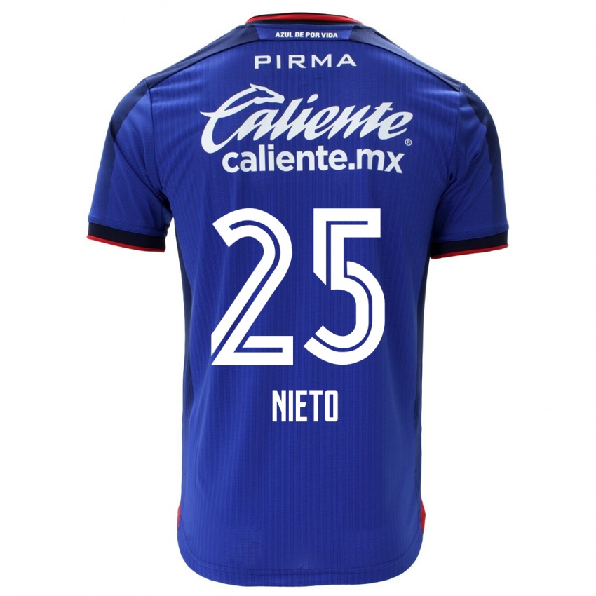 Kvinder Natsidieli Nieto #25 Blå Hjemmebane Spillertrøjer 2023/24 Trøje T-Shirt