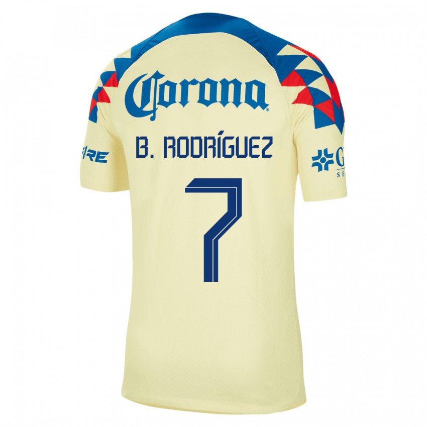 Kvinder Brian Rodríguez #7 Gul Hjemmebane Spillertrøjer 2023/24 Trøje T-Shirt