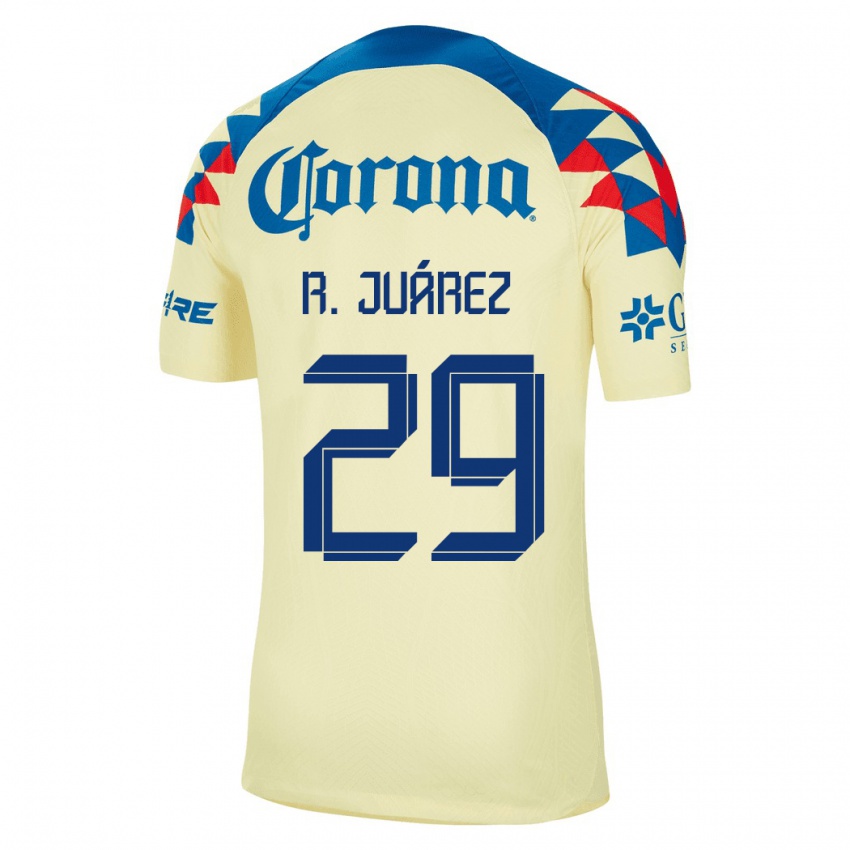 Kvinder Ramón Juárez #29 Gul Hjemmebane Spillertrøjer 2023/24 Trøje T-Shirt