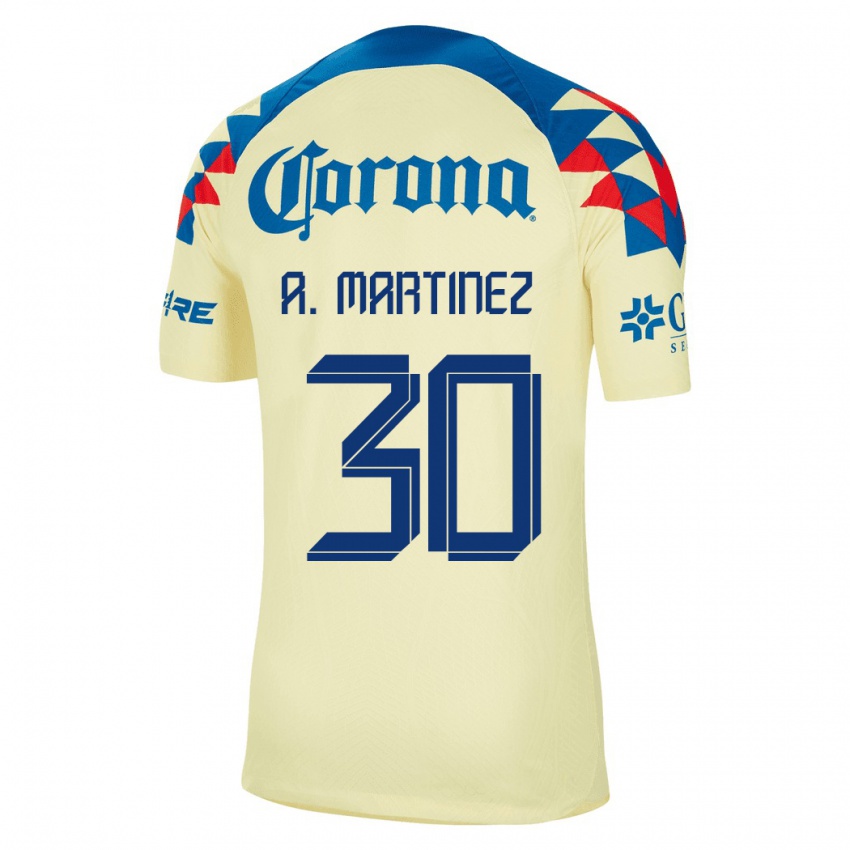 Kvinder Arturo Martínez #30 Gul Hjemmebane Spillertrøjer 2023/24 Trøje T-Shirt