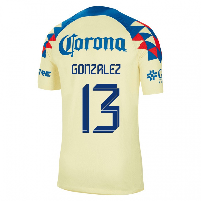 Kvinder Eva Gonzalez #13 Gul Hjemmebane Spillertrøjer 2023/24 Trøje T-Shirt