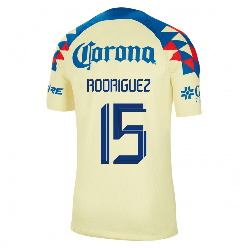 Kvinder Kimberly Rodriguez #15 Gul Hjemmebane Spillertrøjer 2023/24 Trøje T-Shirt