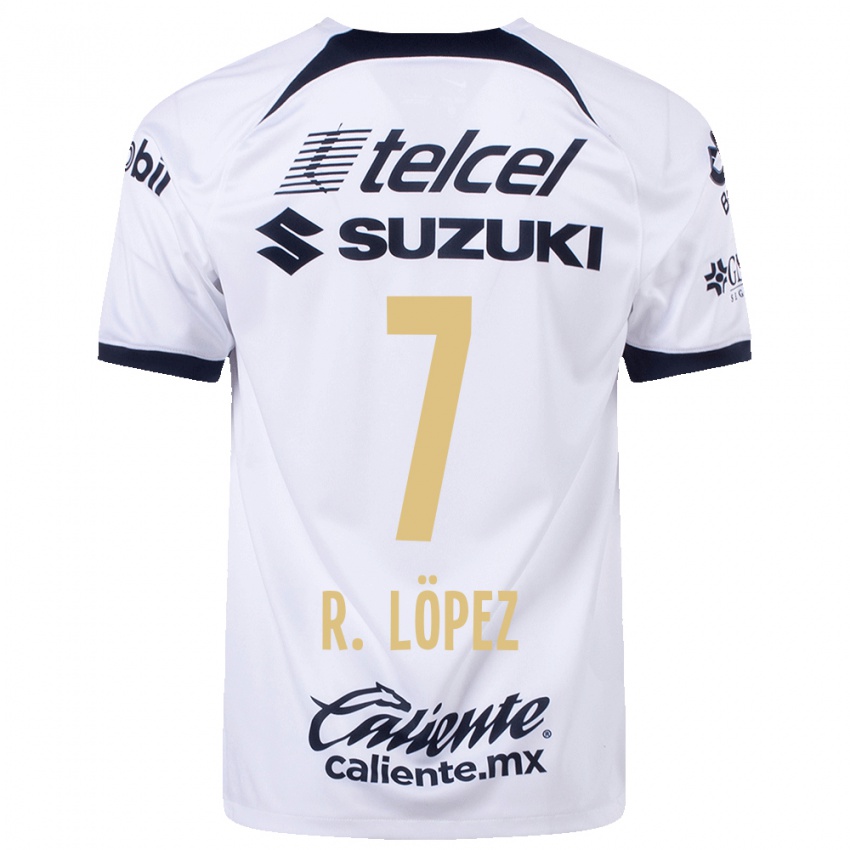 Kvinder Rodrigo López #7 Hvid Hjemmebane Spillertrøjer 2023/24 Trøje T-Shirt