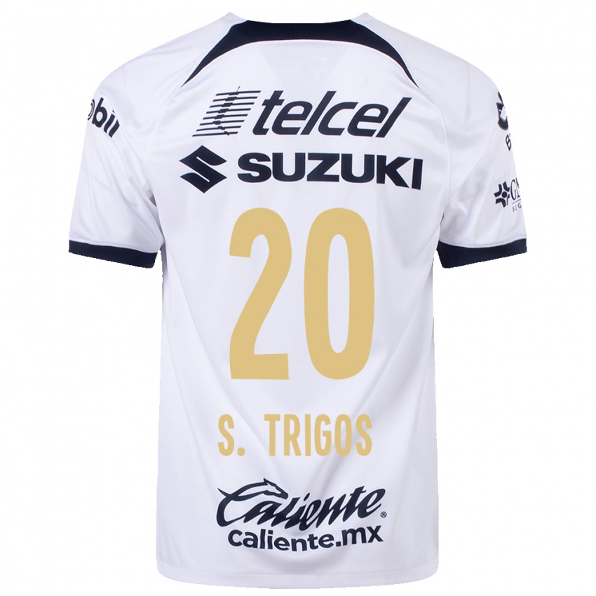 Kvinder Santiago Trigos #20 Hvid Hjemmebane Spillertrøjer 2023/24 Trøje T-Shirt