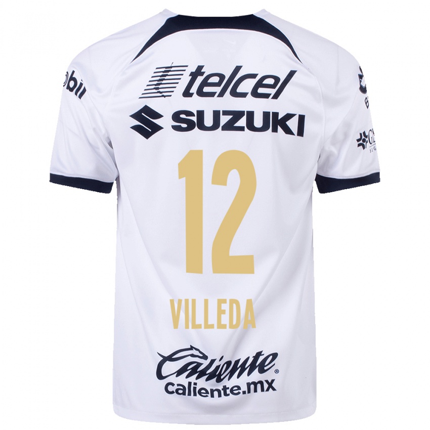 Kvinder Melany Villeda #12 Hvid Hjemmebane Spillertrøjer 2023/24 Trøje T-Shirt