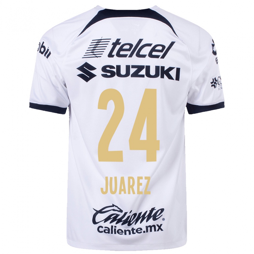 Kvinder Gabriela Juarez #24 Hvid Hjemmebane Spillertrøjer 2023/24 Trøje T-Shirt