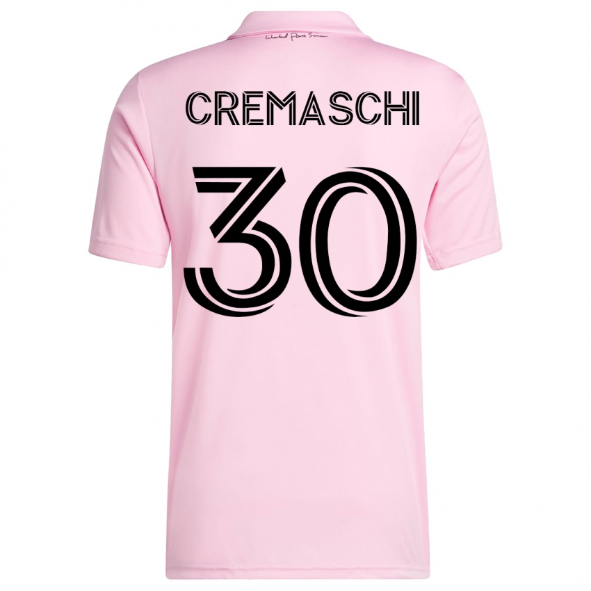 Kvinder Benja Cremaschi #30 Lyserød Hjemmebane Spillertrøjer 2023/24 Trøje T-Shirt