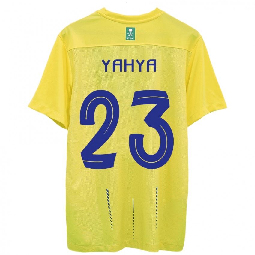 Kvinder Ayman Yahya #23 Gul Hjemmebane Spillertrøjer 2023/24 Trøje T-Shirt