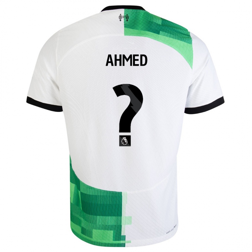 Kvinder Karim Ahmed #0 Hvid Grøn Udebane Spillertrøjer 2023/24 Trøje T-Shirt