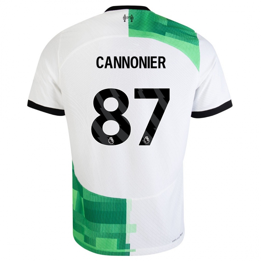 Kvinder Oakley Cannonier #87 Hvid Grøn Udebane Spillertrøjer 2023/24 Trøje T-Shirt