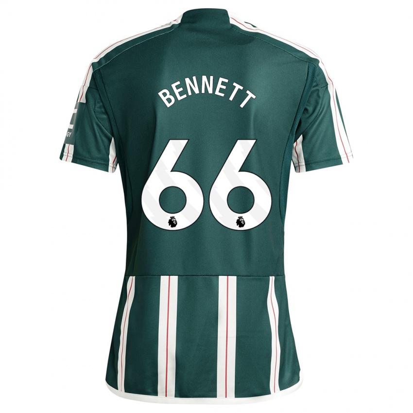 Kvinder Rhys Bennett #66 Mørkegrøn Udebane Spillertrøjer 2023/24 Trøje T-Shirt