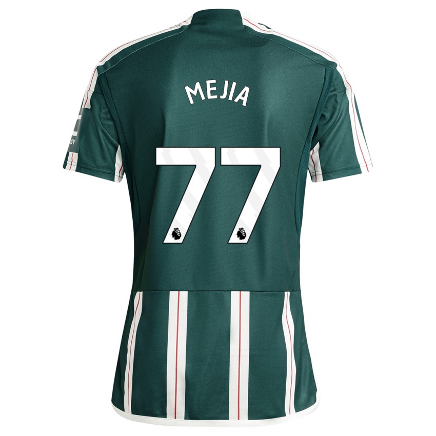 Kvinder Mateo Mejia #77 Mørkegrøn Udebane Spillertrøjer 2023/24 Trøje T-Shirt