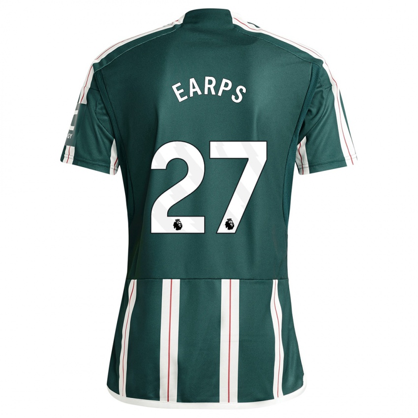 Kvinder Mary Earps #27 Mørkegrøn Udebane Spillertrøjer 2023/24 Trøje T-Shirt