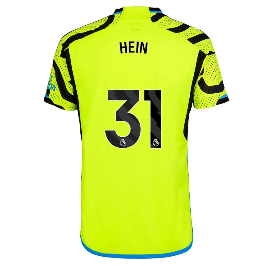 Kvinder Karl Hein #31 Gul Udebane Spillertrøjer 2023/24 Trøje T-Shirt