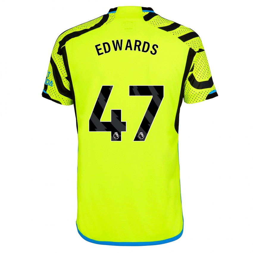 Kvinder Khayon Edwards #47 Gul Udebane Spillertrøjer 2023/24 Trøje T-Shirt