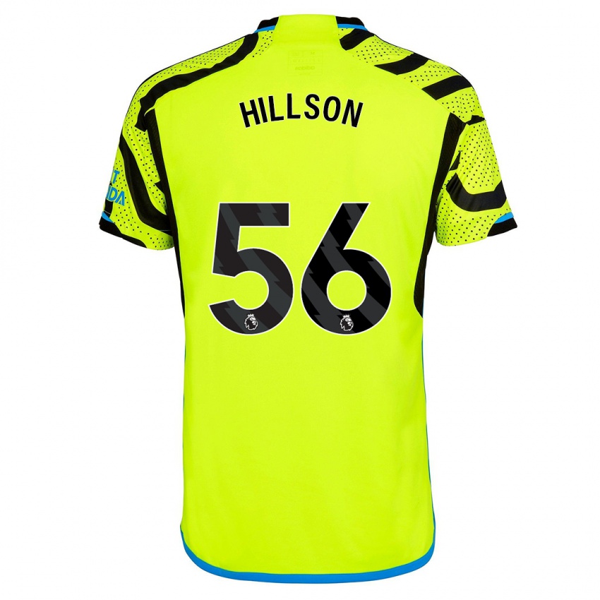 Kvinder James Hillson #56 Gul Udebane Spillertrøjer 2023/24 Trøje T-Shirt