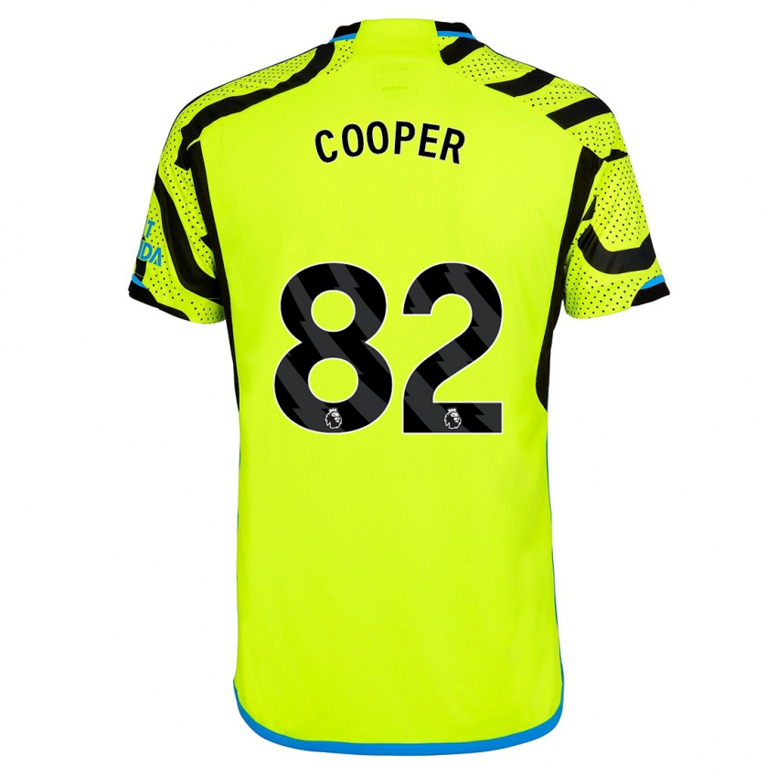 Kvinder Noah Cooper #82 Gul Udebane Spillertrøjer 2023/24 Trøje T-Shirt