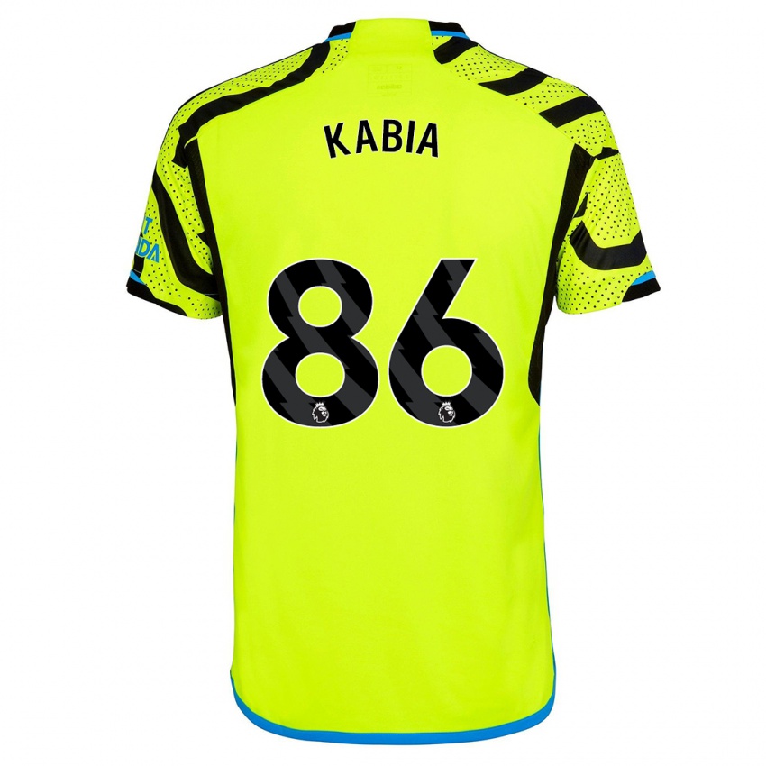Kvinder Ismeal Kabia #86 Gul Udebane Spillertrøjer 2023/24 Trøje T-Shirt