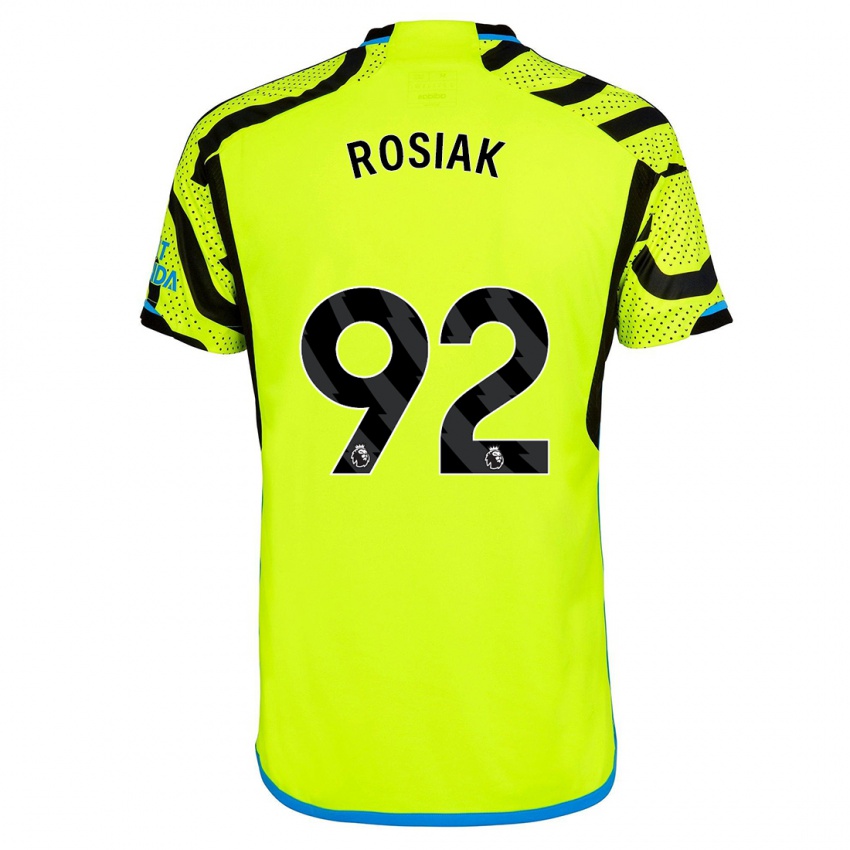 Kvinder Michal Rosiak #92 Gul Udebane Spillertrøjer 2023/24 Trøje T-Shirt