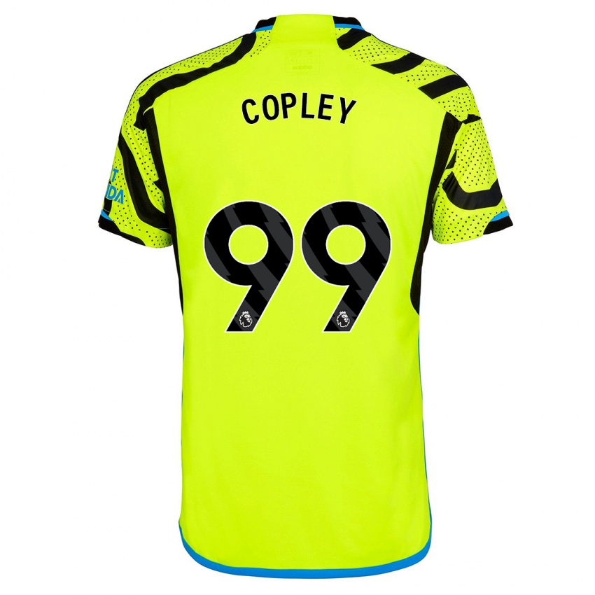Kvinder Louie Copley #99 Gul Udebane Spillertrøjer 2023/24 Trøje T-Shirt