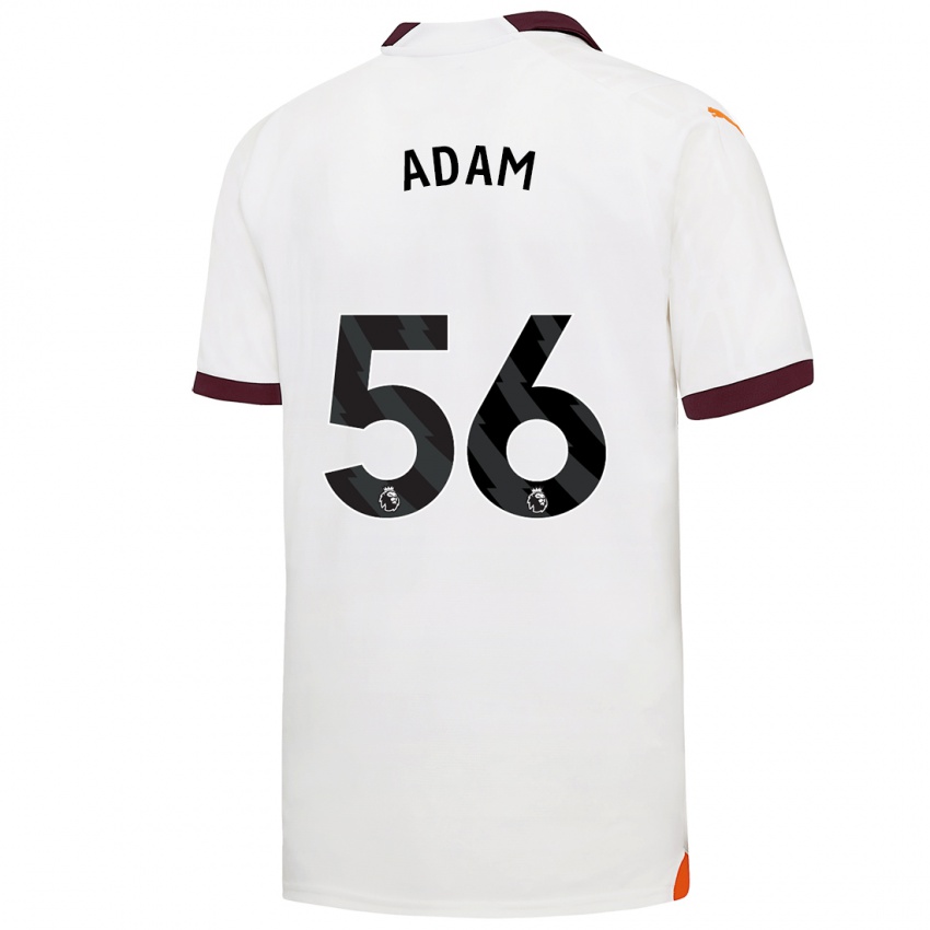 Kvinder Josh Adam #56 Hvid Udebane Spillertrøjer 2023/24 Trøje T-Shirt