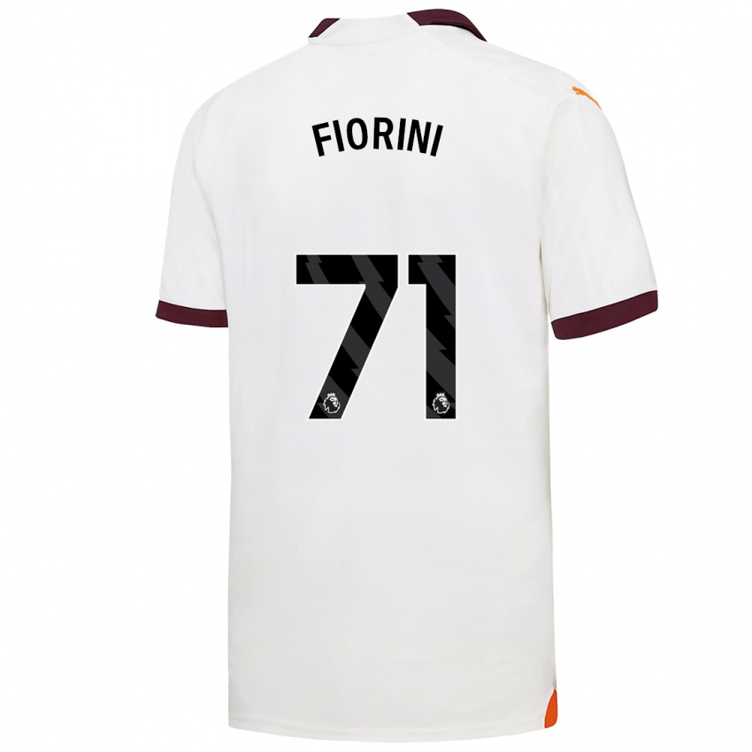 Kvinder Lewis Fiorini #71 Hvid Udebane Spillertrøjer 2023/24 Trøje T-Shirt