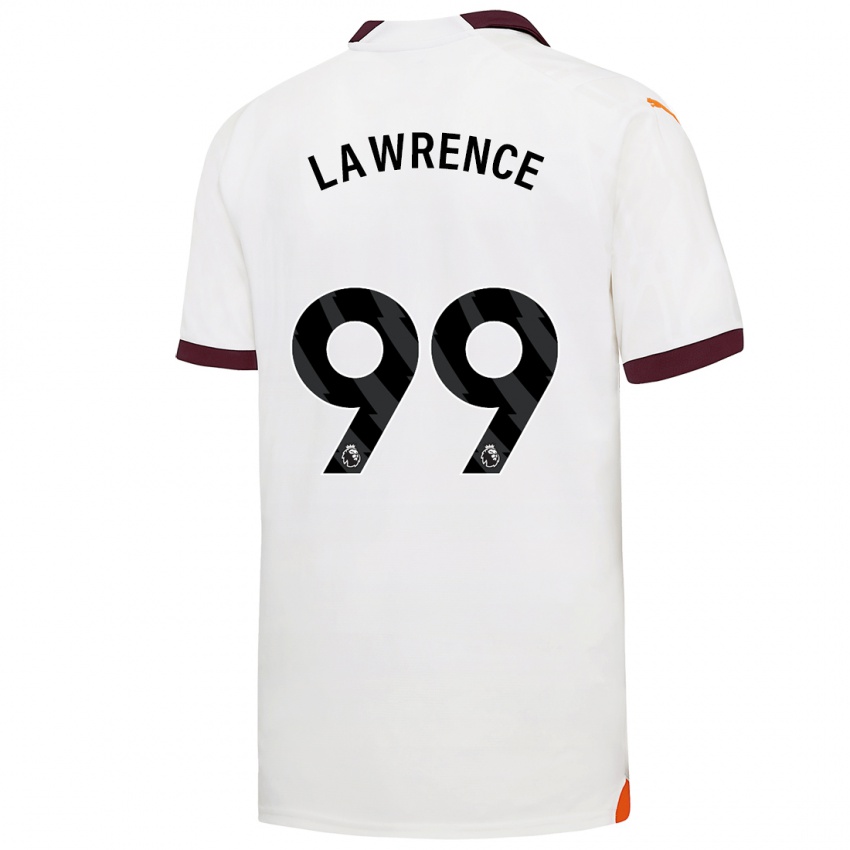 Kvinder Emilio Lawrence #99 Hvid Udebane Spillertrøjer 2023/24 Trøje T-Shirt