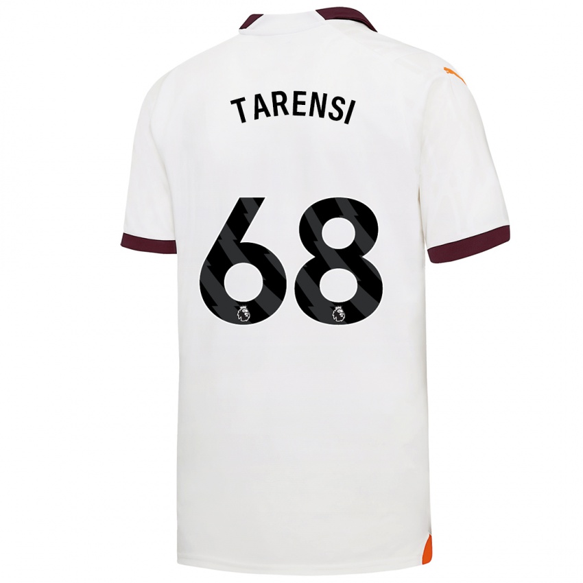 Kvinder Oscar Tarensi #68 Hvid Udebane Spillertrøjer 2023/24 Trøje T-Shirt