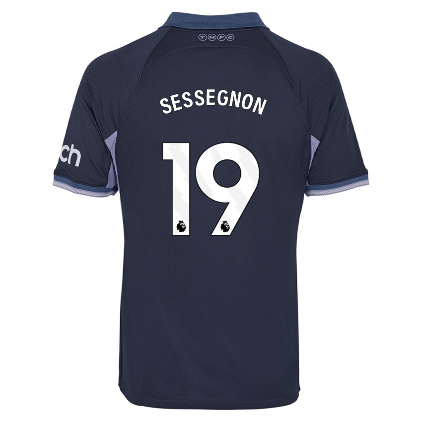 Kvinder Ryan Sessegnon #19 Mørkeblå Udebane Spillertrøjer 2023/24 Trøje T-Shirt