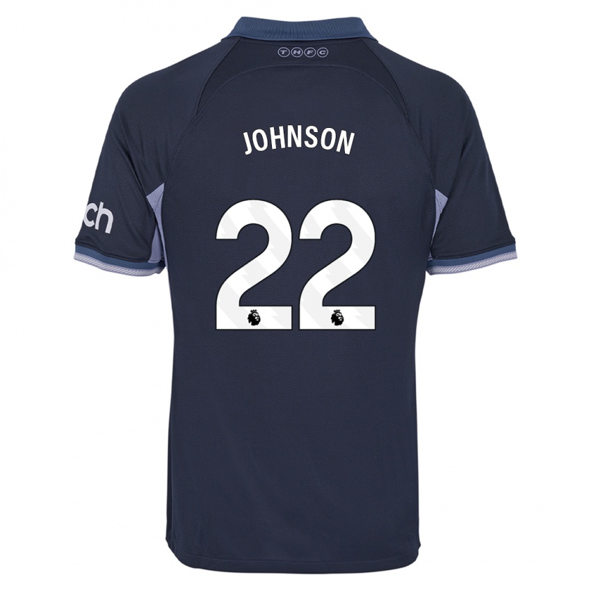Kvinder Brennan Johnson #22 Mørkeblå Udebane Spillertrøjer 2023/24 Trøje T-Shirt