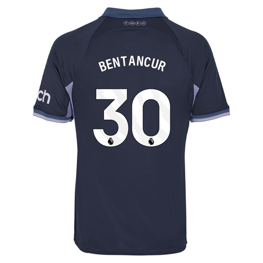 Kvinder Rodrigo Bentancur #30 Mørkeblå Udebane Spillertrøjer 2023/24 Trøje T-Shirt