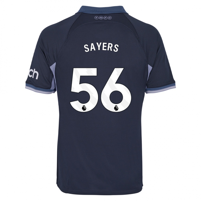 Kvinder Charlie Sayers #56 Mørkeblå Udebane Spillertrøjer 2023/24 Trøje T-Shirt