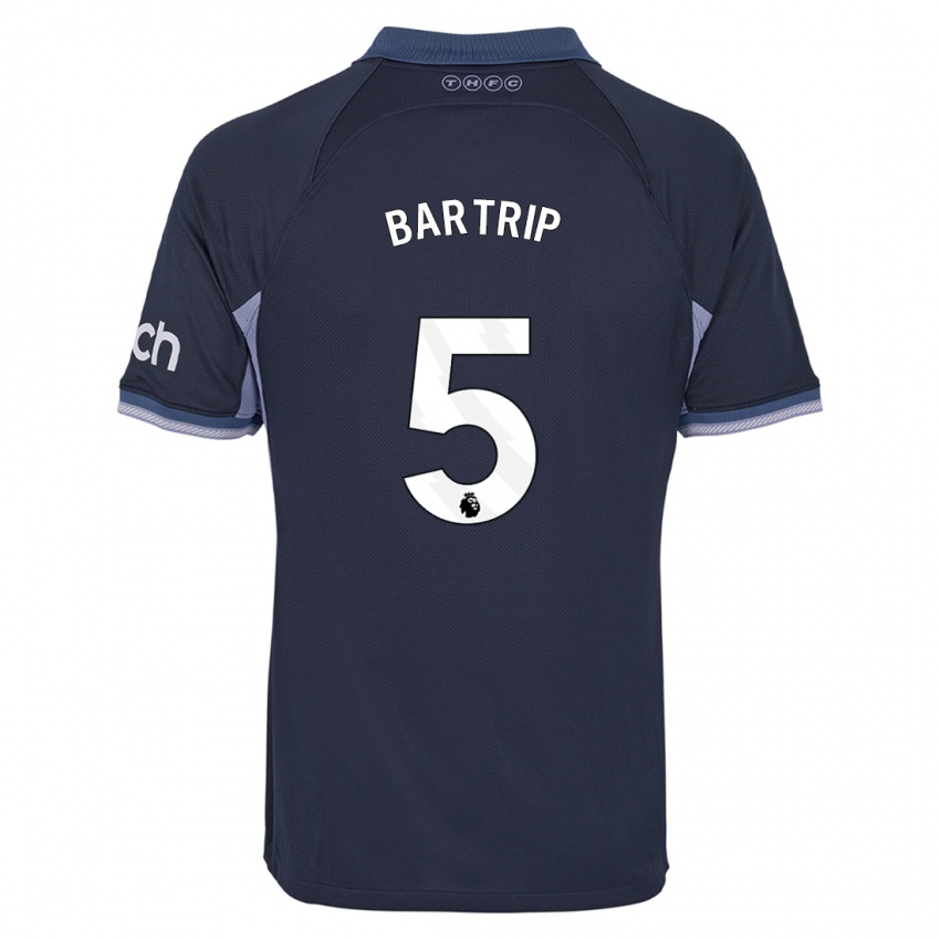 Kvinder Molly Bartrip #5 Mørkeblå Udebane Spillertrøjer 2023/24 Trøje T-Shirt