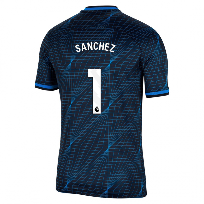 Kvinder Robert Sanchez #1 Mørkeblå Udebane Spillertrøjer 2023/24 Trøje T-Shirt