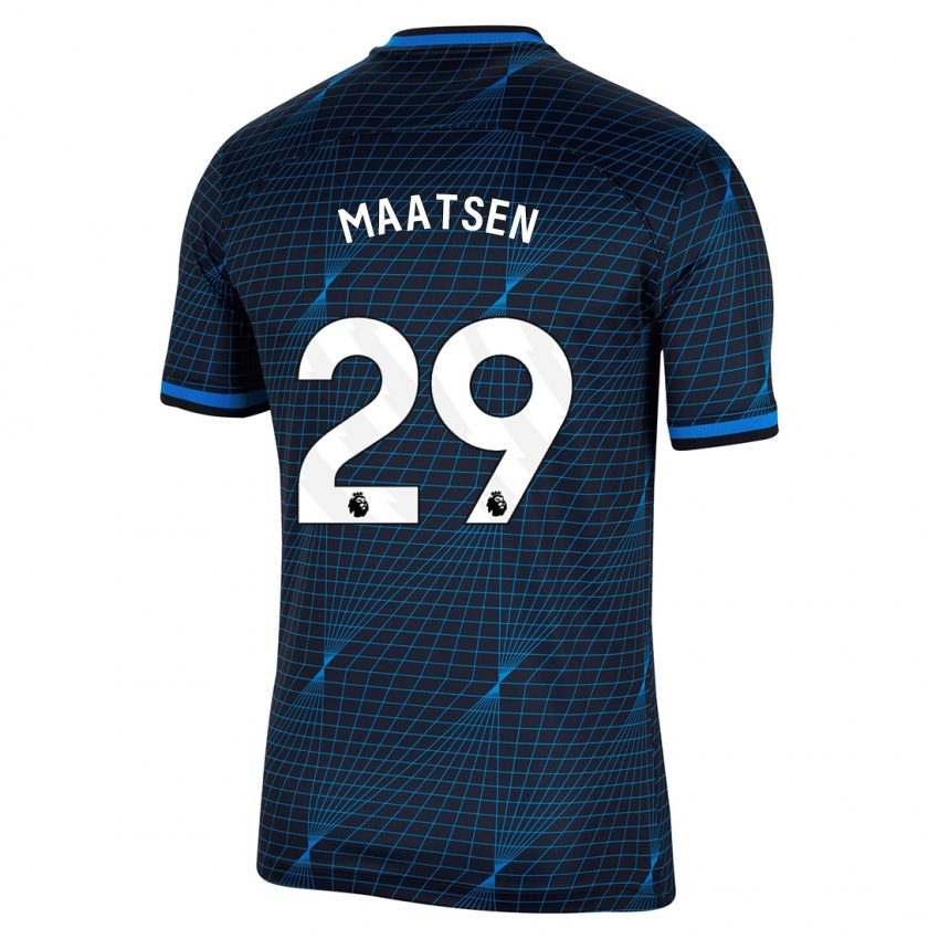 Kvinder Ian Maatsen #29 Mørkeblå Udebane Spillertrøjer 2023/24 Trøje T-Shirt