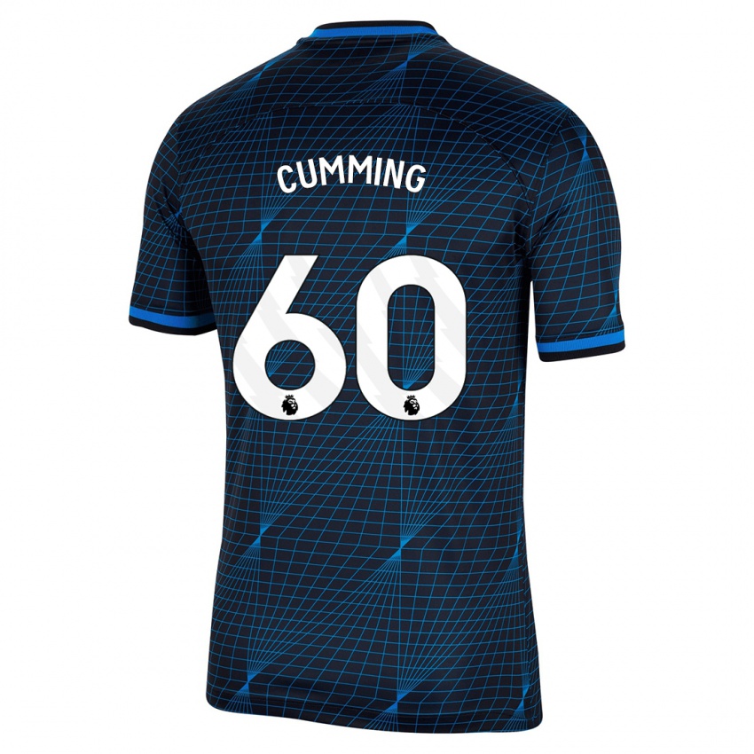 Kvinder Jamie Cumming #60 Mørkeblå Udebane Spillertrøjer 2023/24 Trøje T-Shirt