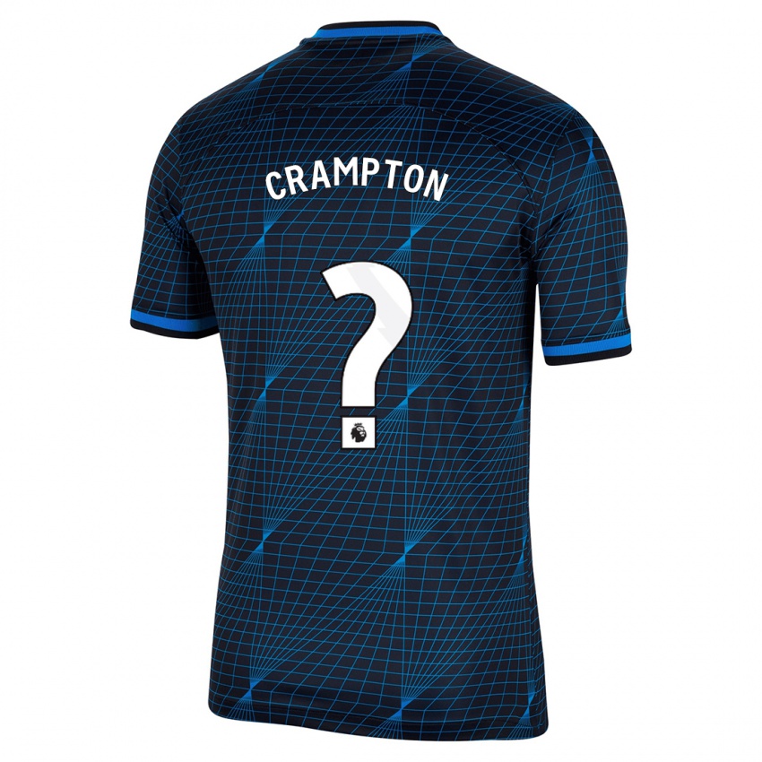 Kvinder Kai Crampton #0 Mørkeblå Udebane Spillertrøjer 2023/24 Trøje T-Shirt