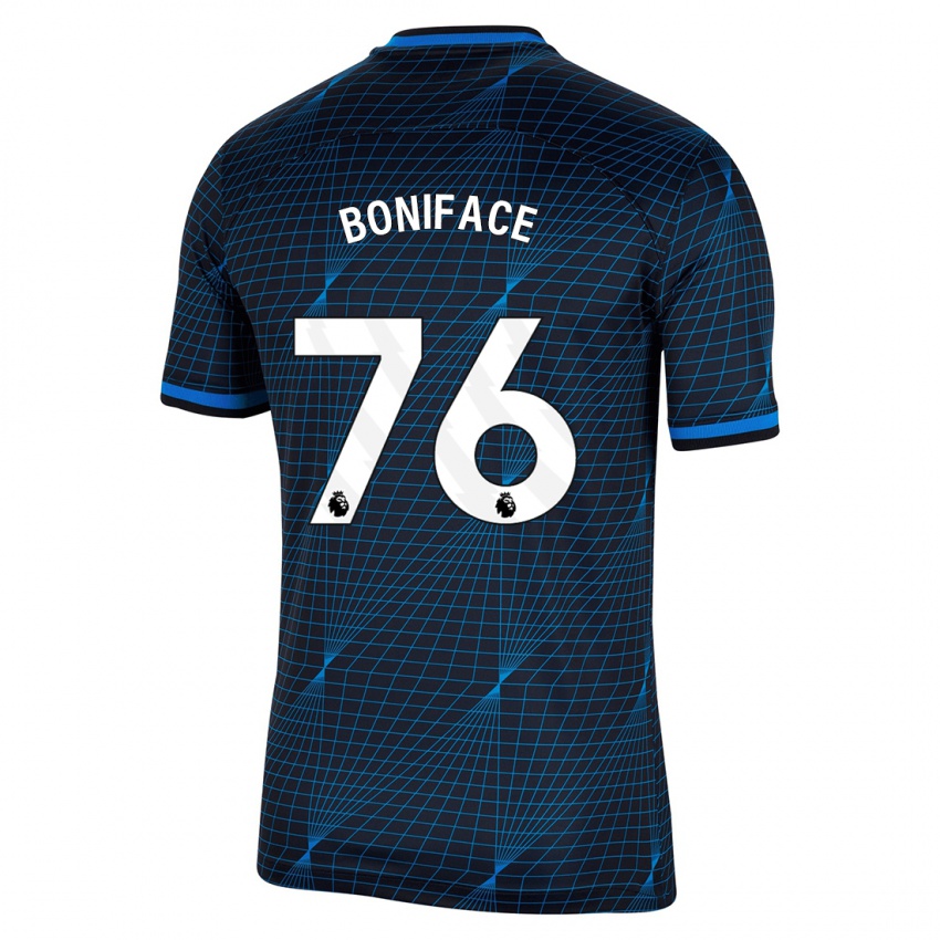 Kvinder Somto Boniface #76 Mørkeblå Udebane Spillertrøjer 2023/24 Trøje T-Shirt