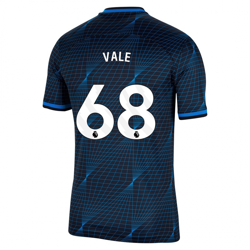Kvinder Harvey Vale #68 Mørkeblå Udebane Spillertrøjer 2023/24 Trøje T-Shirt