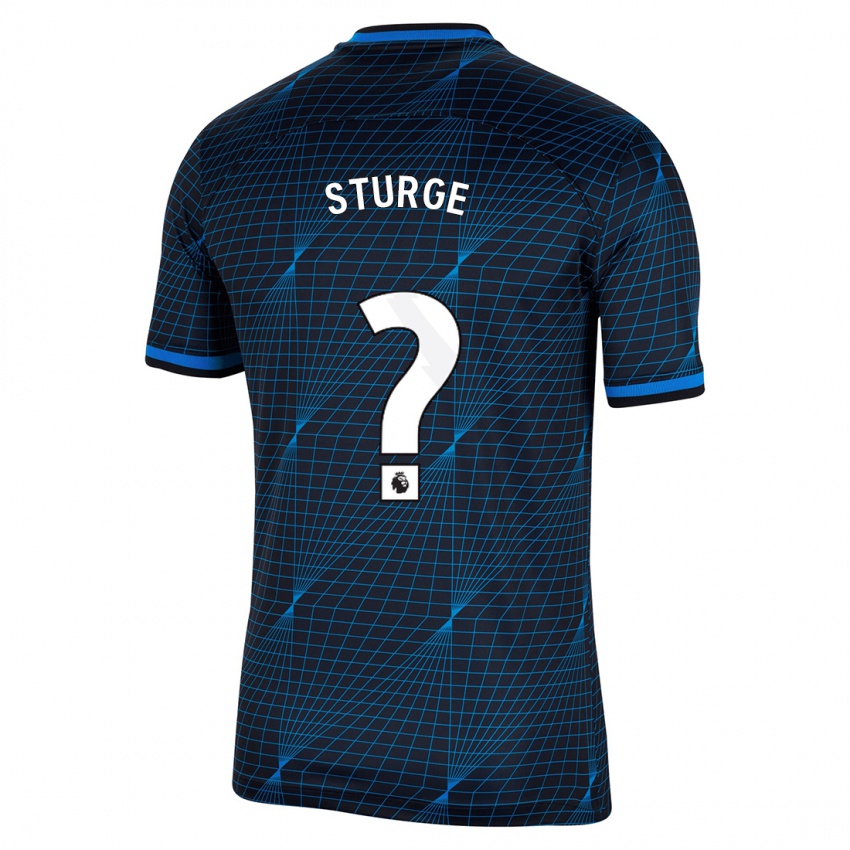 Kvinder Zak Sturge #0 Mørkeblå Udebane Spillertrøjer 2023/24 Trøje T-Shirt