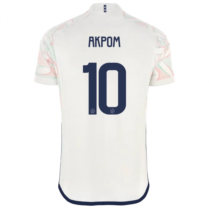 Kvinder Chuba Akpom #10 Hvid Udebane Spillertrøjer 2023/24 Trøje T-Shirt