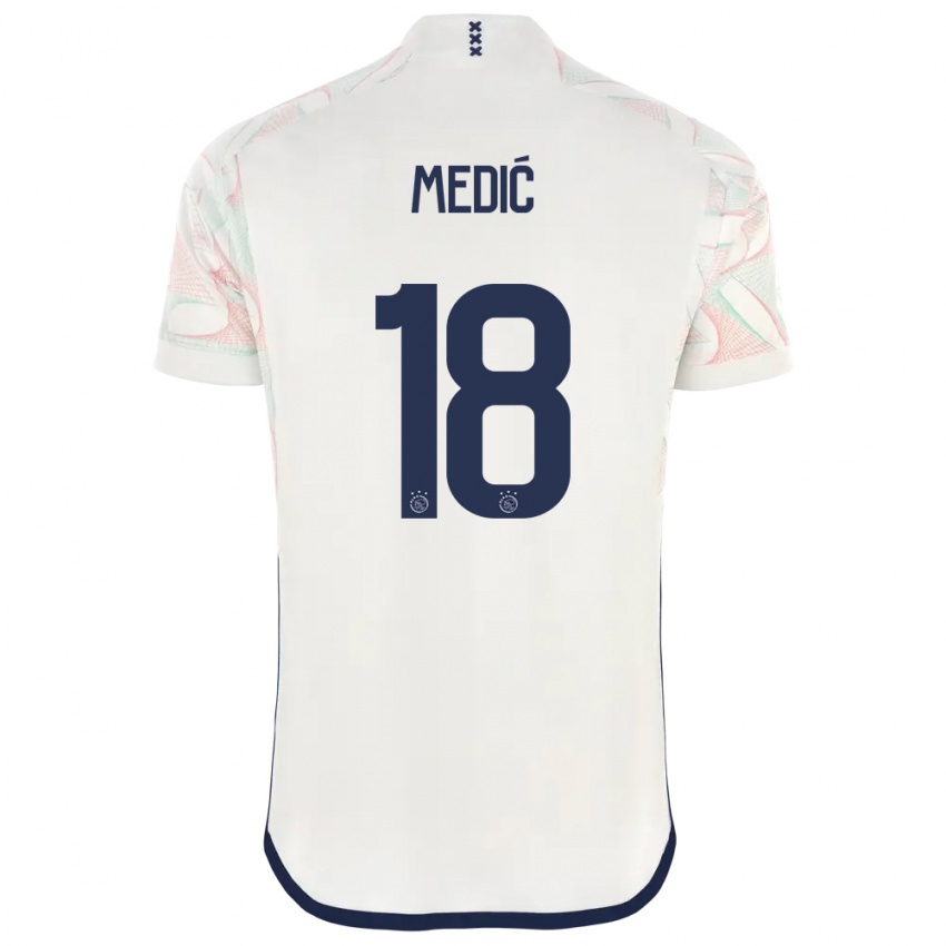 Kvinder Jakov Medic #18 Hvid Udebane Spillertrøjer 2023/24 Trøje T-Shirt