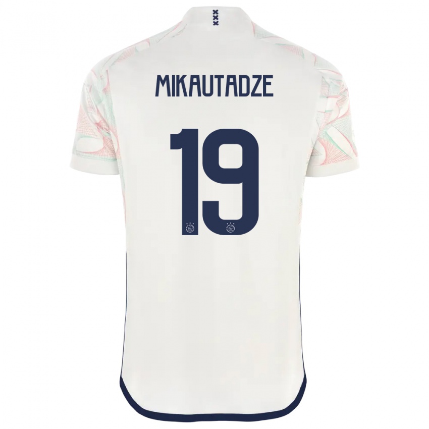 Kvinder Georges Mikautadze #19 Hvid Udebane Spillertrøjer 2023/24 Trøje T-Shirt