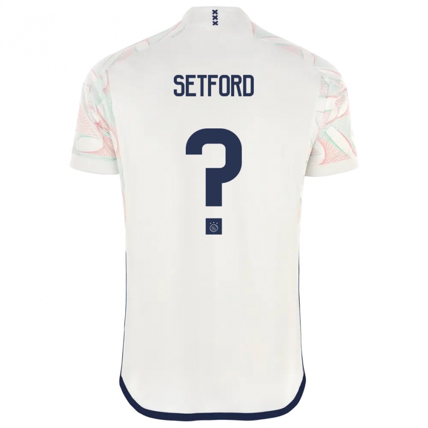 Kvinder Charlie Setford #0 Hvid Udebane Spillertrøjer 2023/24 Trøje T-Shirt