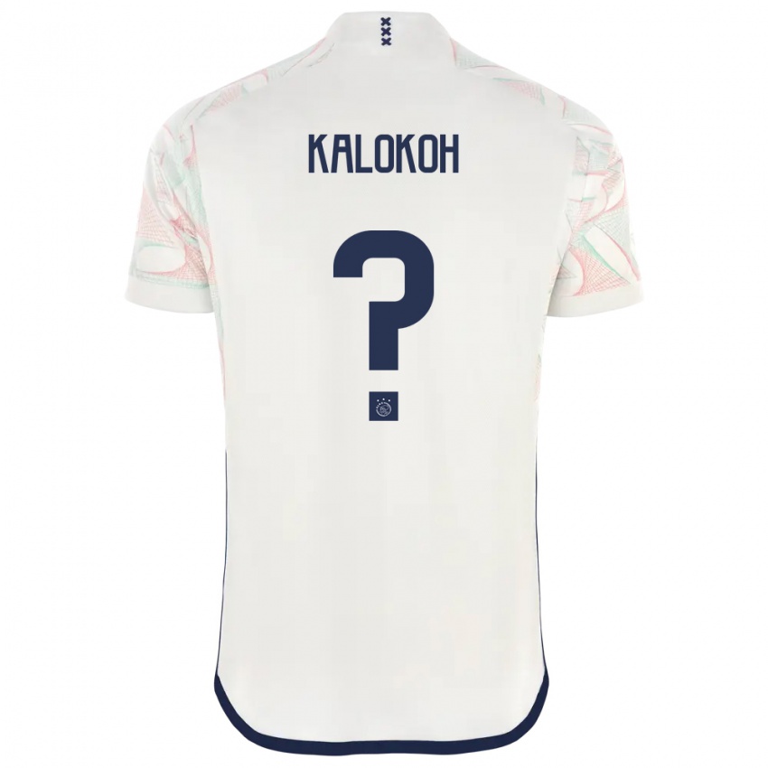 Kvinder David Kalokoh #0 Hvid Udebane Spillertrøjer 2023/24 Trøje T-Shirt