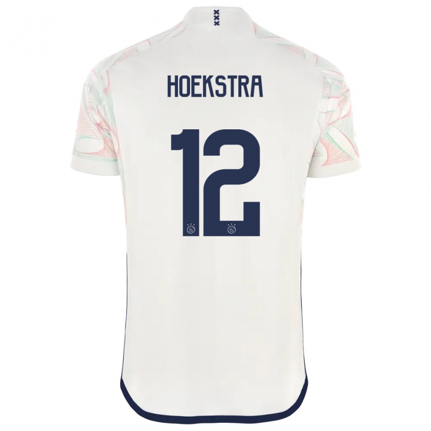 Kvinder Isabelle Hoekstra #12 Hvid Udebane Spillertrøjer 2023/24 Trøje T-Shirt