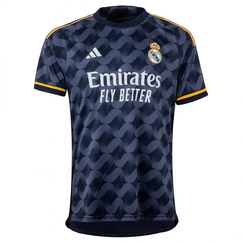 Kvinder Elyaz Zidane #0 Mørkeblå Udebane Spillertrøjer 2023/24 Trøje T-Shirt