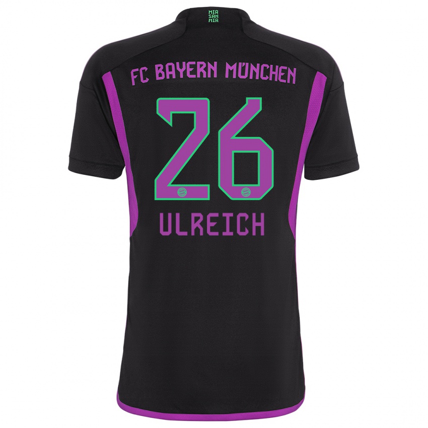 Kvinder Sven Ulreich #26 Sort Udebane Spillertrøjer 2023/24 Trøje T-Shirt